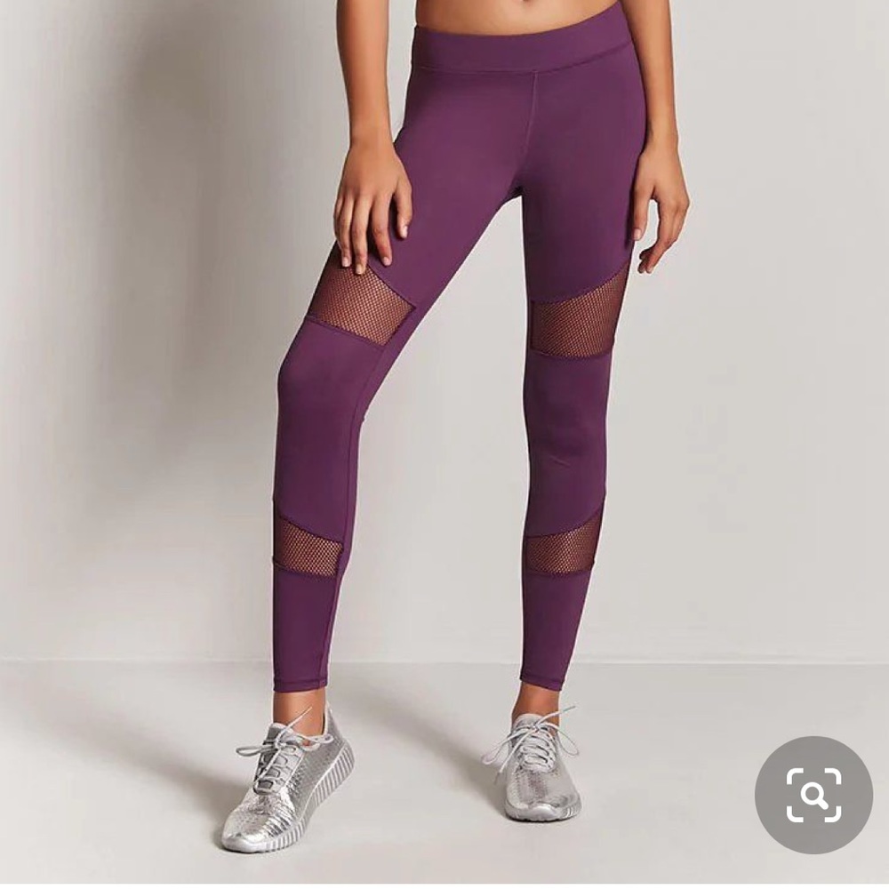 forever 21 mesh panel leggings